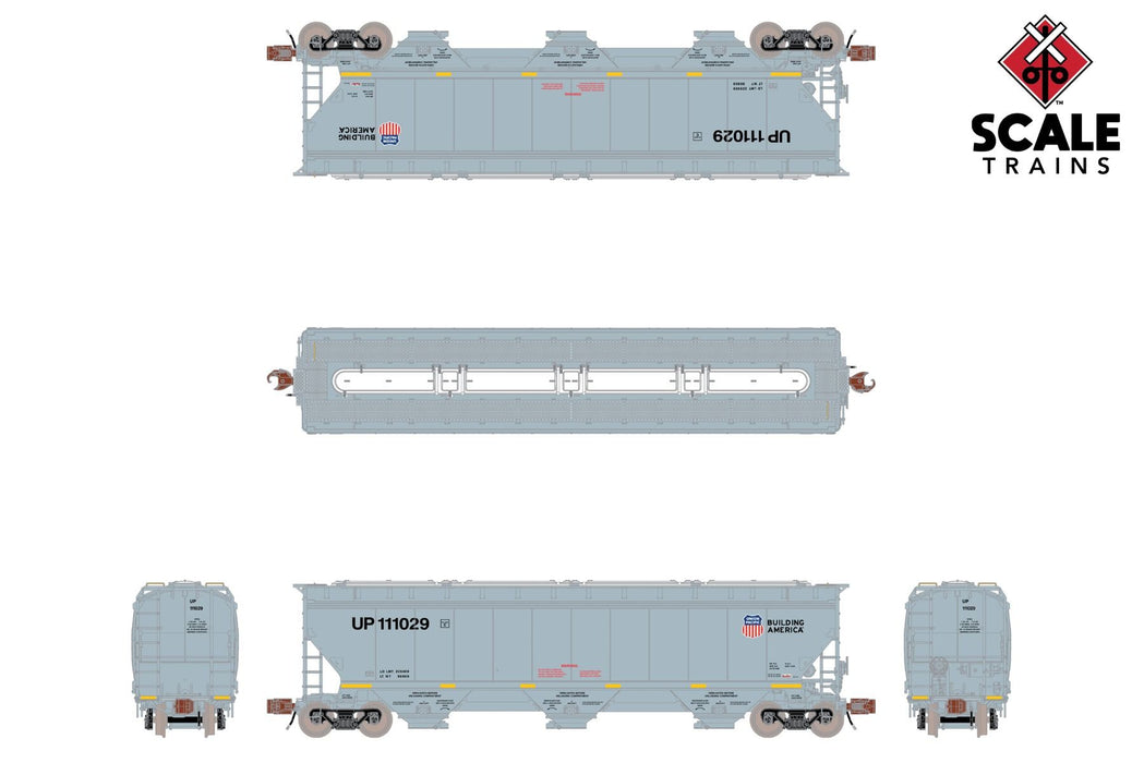ScaleTrains Rivet N Scale Gunderson 5188 Covered Hopper Union Pacific UP #Varies
