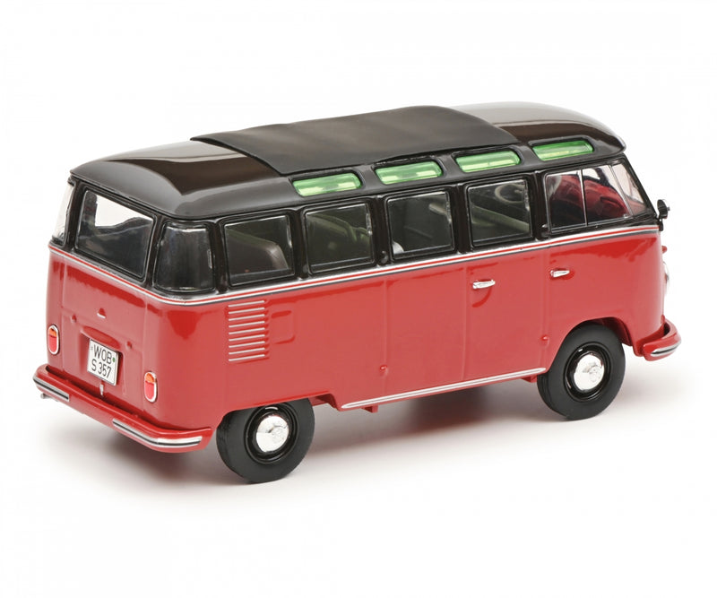 Schuco 450785700 (1:32) VW T1b Samba - Black and Red