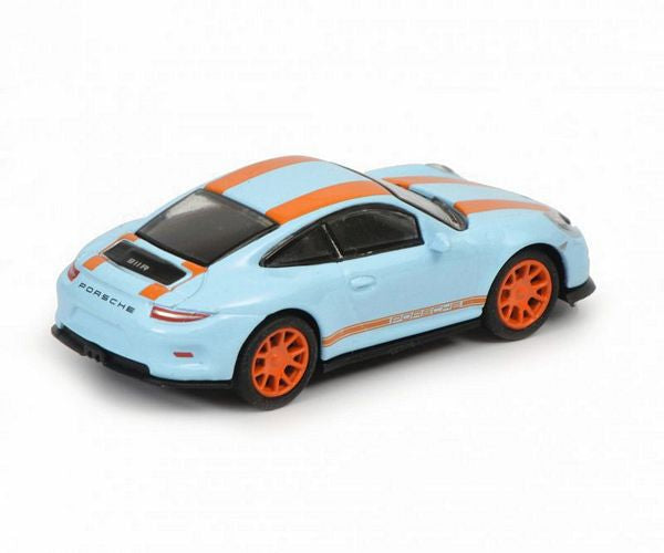 Schuco 452637500 HO Scale (1:87) Porsche 911 R - Gulf Blue and Orange