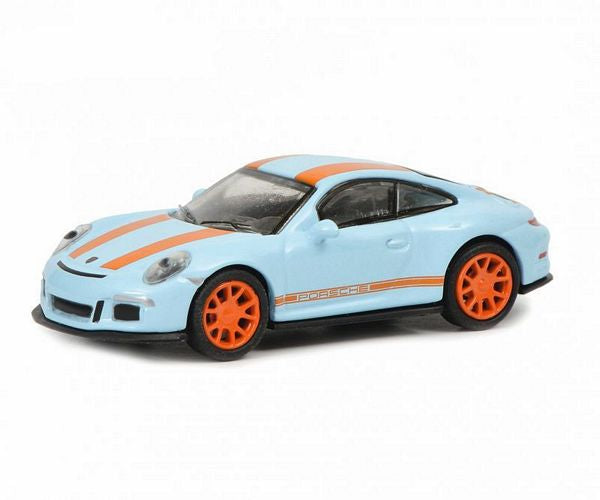 Schuco 452637500 HO Scale (1:87) Porsche 911 R - Gulf Blue and Orange