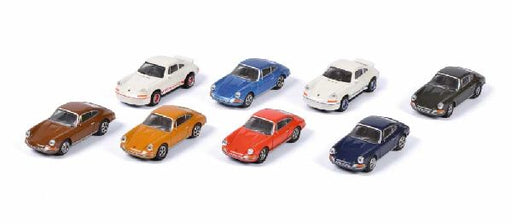 Schuco 452650200 HO Scale (1:87) Porsche 911 8 Car Set — White