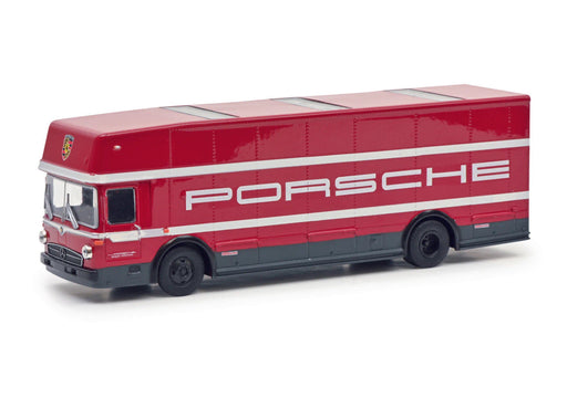 Schuco 452668000 HO Scale (1:87) Mercedes 0317 "Renntransporter" Racing Truck - Porsche
