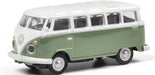 Schuco 452670700 HO Scale (1:87) Volkswagen VW T1c Samba - Green and White