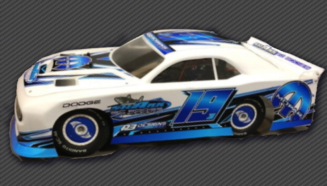 Shark RC Bodies Hat Trick Challenger 12" Streetstock Clear Body Kit for Short Course Truck