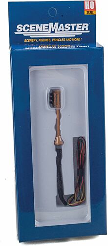Walthers SceneMaster 949-4364 HO Scale 1960's Style Single Sided Traffic Lights [Operating]
