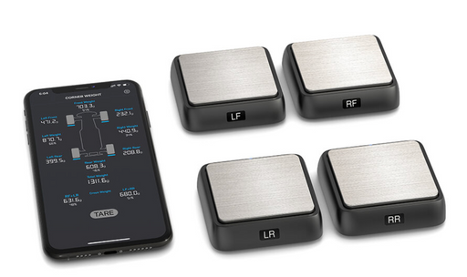 SkyRC 500036-01 Corner Weight Scale System with 4 Scales and Bluetooth