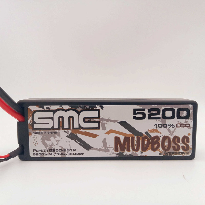 SMC 5250-2S1P Mudboss V2 5200mAh 7.4V 50C 2S LiPo Battery with Traxxas Connector