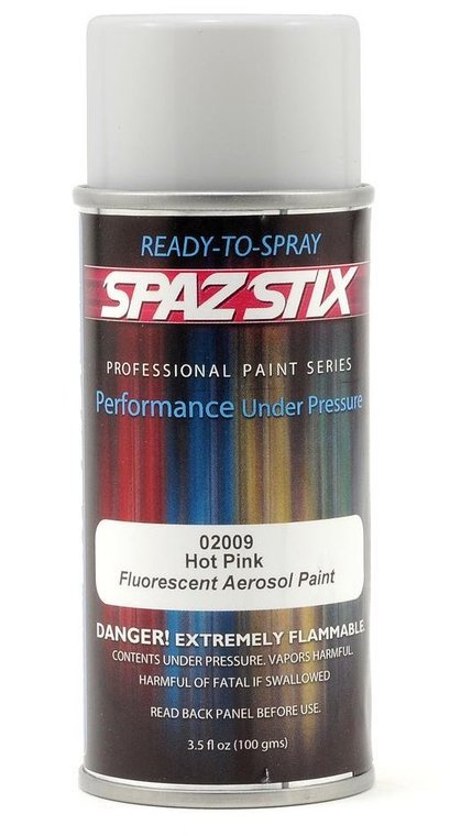 Spaz Stix 02009 Hot Pink Fluorescent Paint 3.5oz Spray