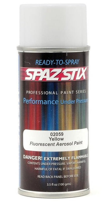 Spaz Stix 02059 Yellow Fluorescent Paint 3.5oz Spray