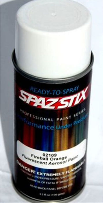 Spaz Stix 02109 Fireball Orange Paint 3.5oz Spray