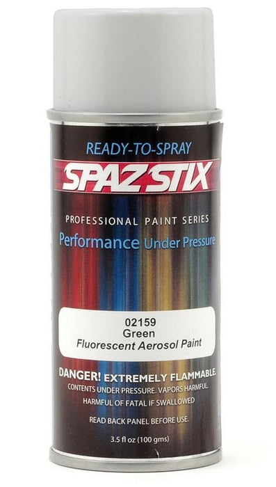 Spaz Stix 02159 Green Fluorescent Paint 3.5oz Spray