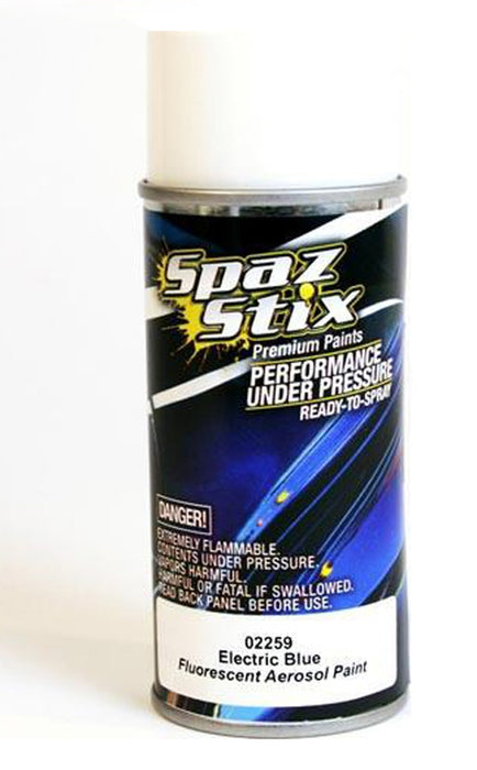 Spaz Stix 02259 Electric Blue Fluorescent Paint 3.5oz Spray