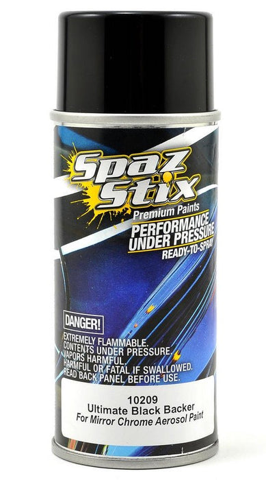 Spaz Stix 10209 Ultimate Black Backer Paint 3.5oz Spray