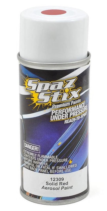 Spaz Stix 12309 Solid Red Paint 3.5oz Spray