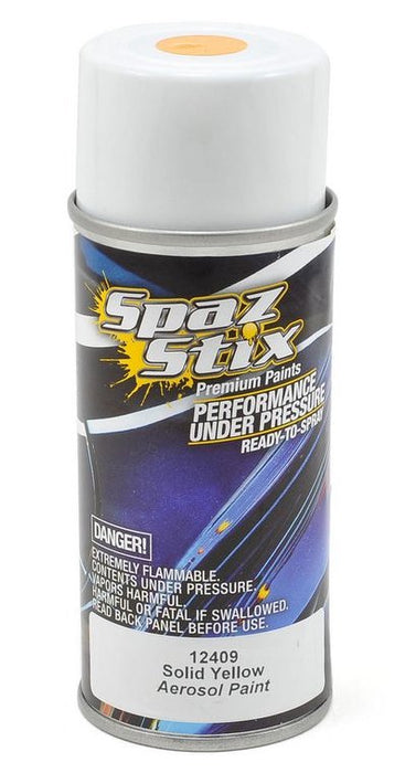 Spaz Stix 12409 Solid Yellow Paint 3.5oz Spray