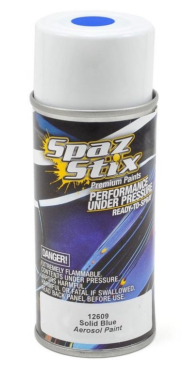 Spaz Stix 12609 Solid Blue Paint 3.5oz Spray