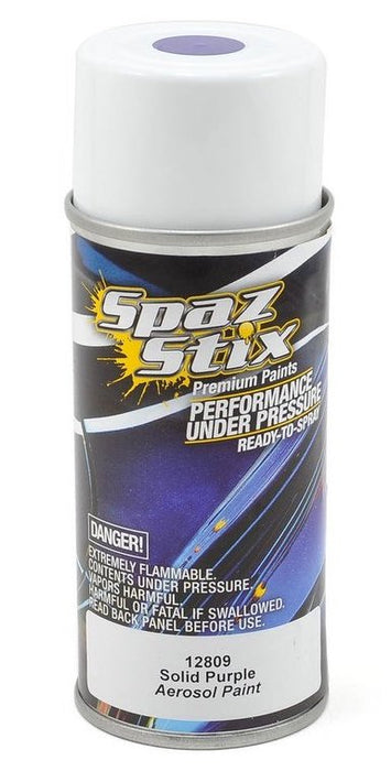 Spaz Stix 12809 Solid Purple Paint 3.5oz Spray