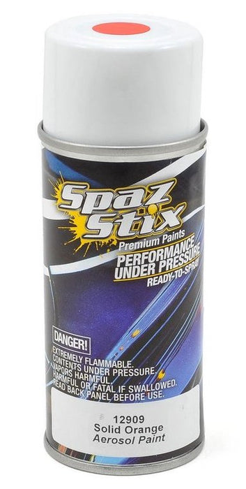 Spaz Stix 12909 Solid Orange Paint 3.5oz Spray
