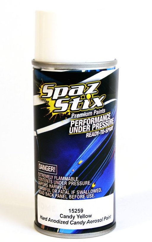 Spaz Stix 15259 Candy Yellow Paint 3.5oz Spray