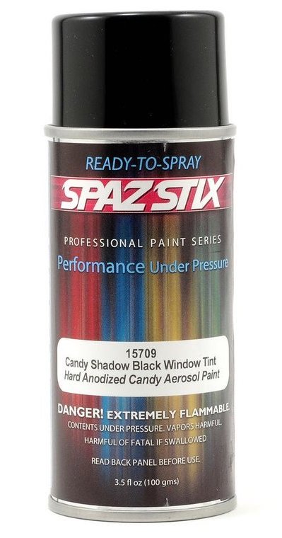 Spaz Stix 15709 Candy Black Window Tint Paint 3.5oz Spray