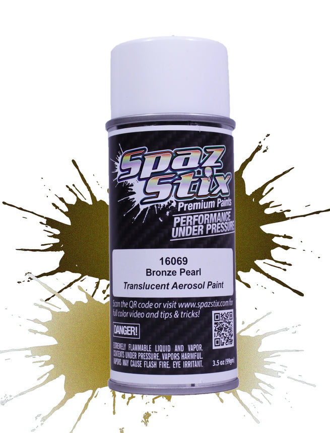 Spaz Stix 16069 Bronze Pearl Paint 3.5oz Spray