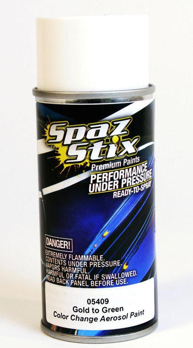 Spaz Stix 5409 Color Changing Paint Gold to Green 3.5oz Spray