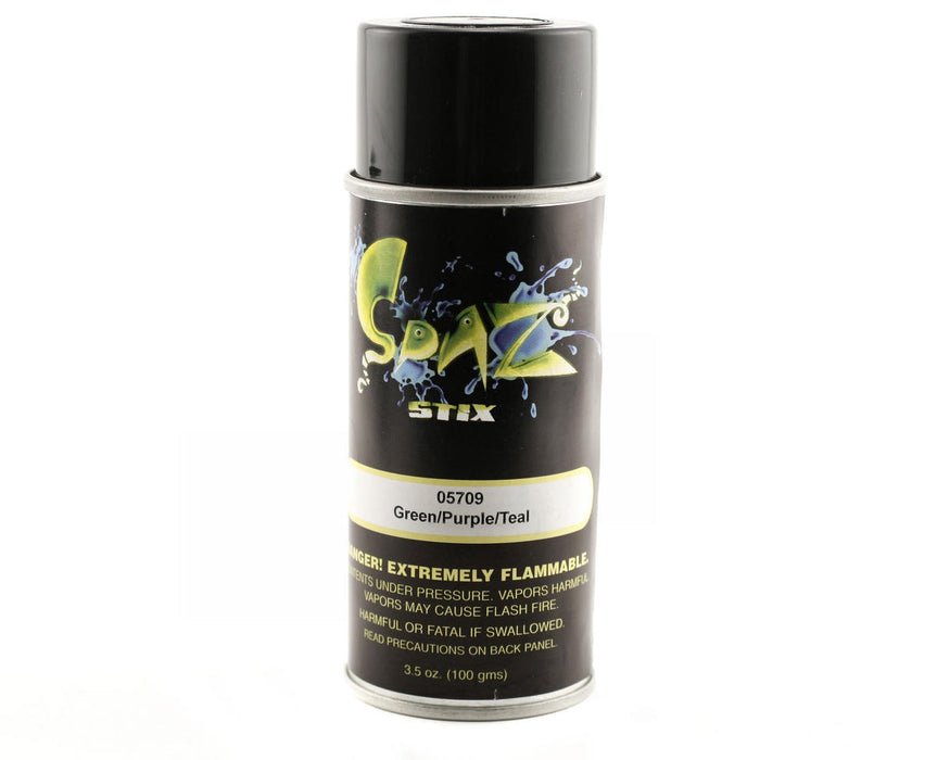 Spaz Stix 5709 Color Changing Paint Green Purple Teal 3.5oz Spray