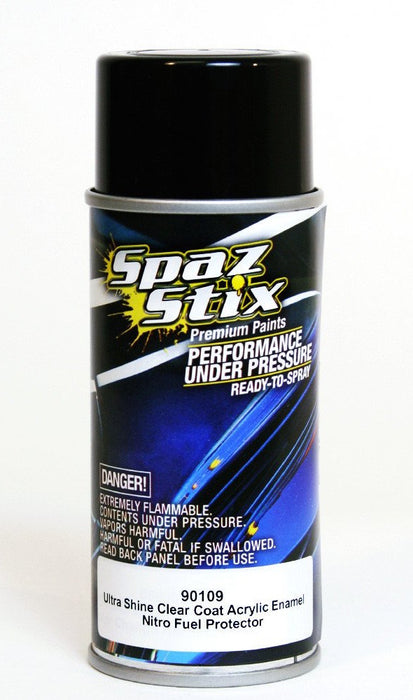 Spaz Stix 90109 Ultra Shine Clear Acrylic Enamel Protectant 3.5oz Spray