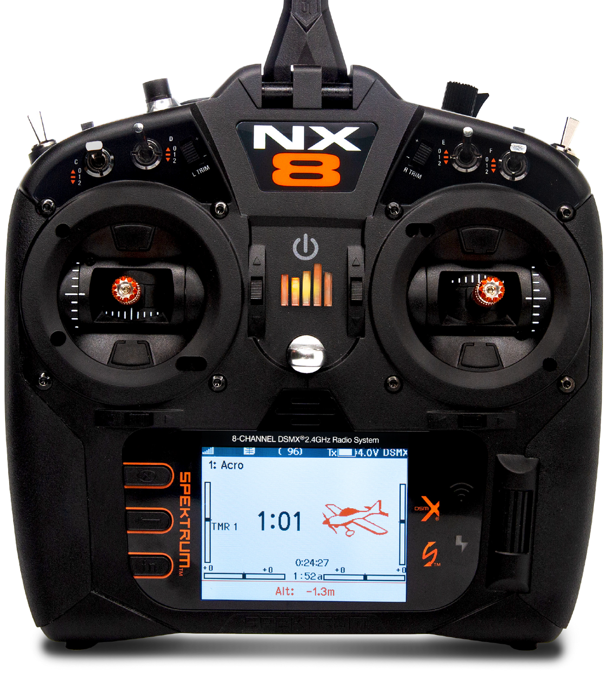 Spektrum SPMR8200 NX8 8 Channel DSMX TX (Transmitter Only) — White Rose ...