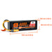Spektrum SPMX54S50H5 5000mAh 4S 14.8V 50C SMART G2 LiPo Battery with IC5/EC5