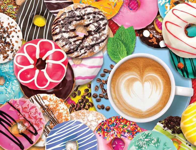 Springbok 33-01596 Donuts N' Coffee 500 Piece Puzzle
