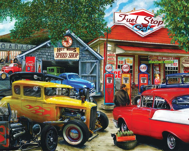 Springbok 33-10797 Hot Rod Cafe 1000 Piece Jigsaw Puzzle
