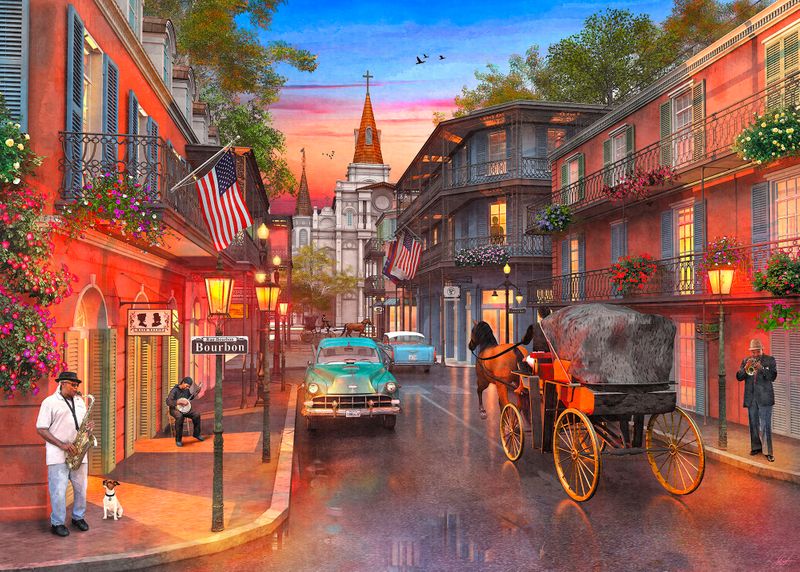 Springbok 33-10890 Bourbon Street 1000 Piece Puzzle