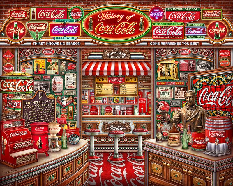 Springbok 33-10894 Coca-Cola History 1000 Piece Puzzle