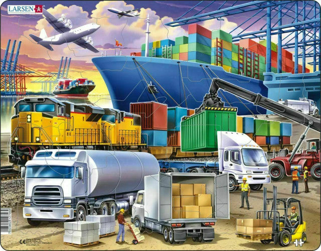 Springbok 41-07881 Transport 37 Piece Children's Educational Jigsaw Puzzle