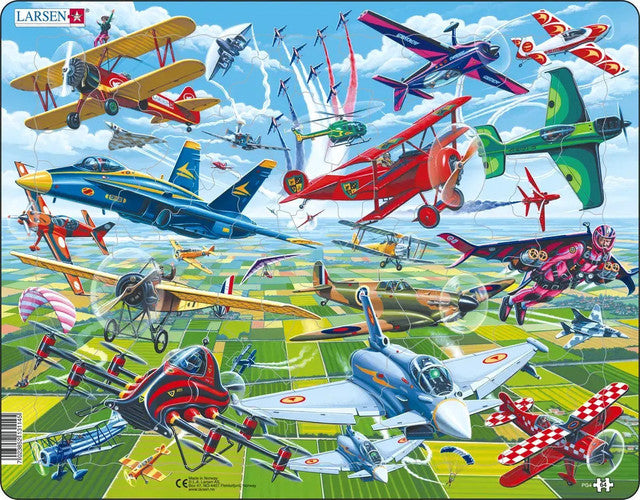 Springbok 41-07909 Airshow 64 Piece Children's Educational Jigsaw Puzzle