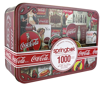 Springbok 41-10921 Coca-Cola Tin Signs 1000 Piece Puzzle in Collector Tin
