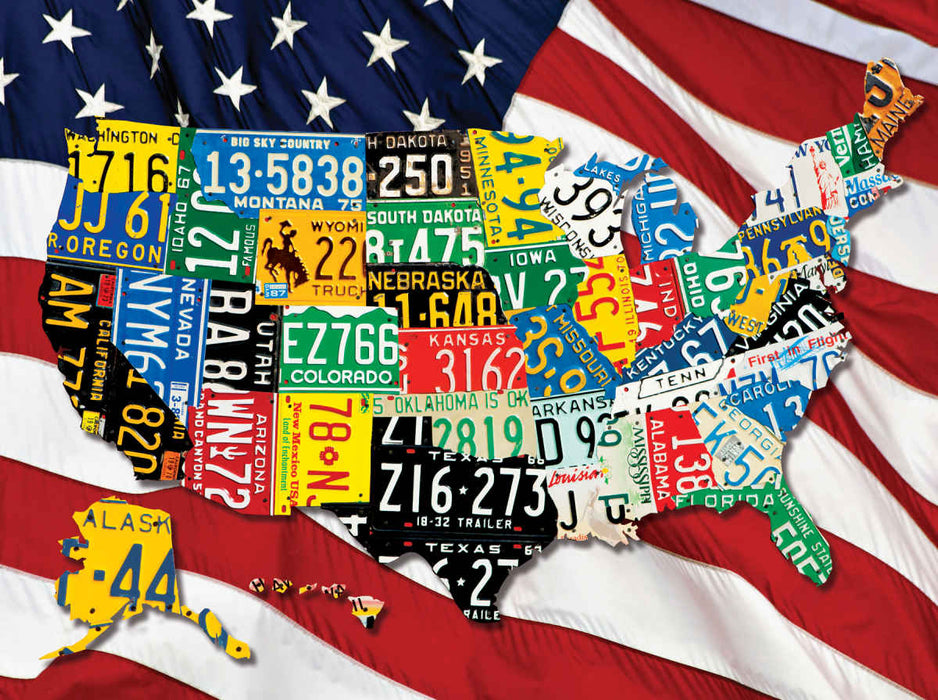 Springbok 33-10666 State Plates 1000 Piece Jigsaw Puzzle