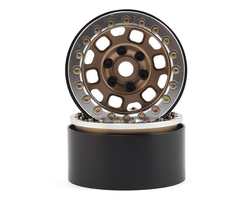SSD RC 00233 Bronze Contender 1.9" Aluminum Beadlock Crawler Wheels 1 Pair