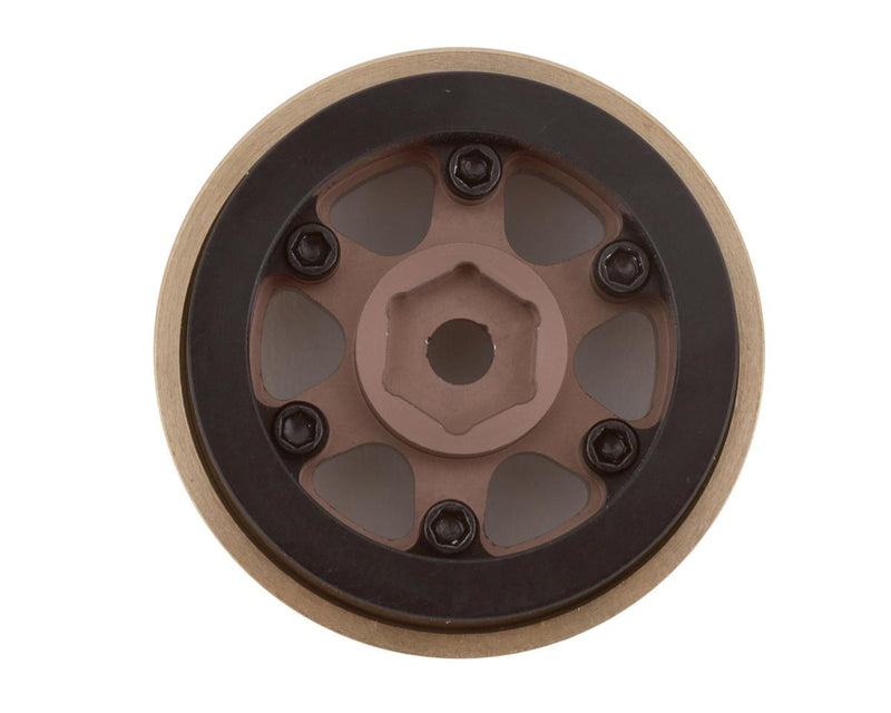 SSD RC 00440 Aluminum / Brass 1.0" Bronze Challenger Beadock Crawler Wheels 2