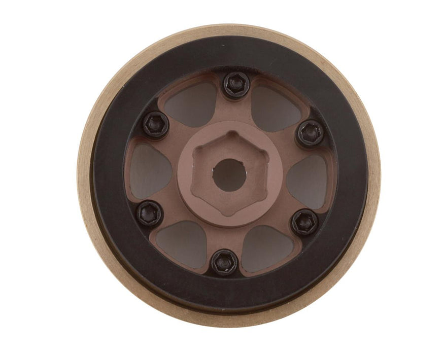SSD RC 00440 Aluminum / Brass 1.0" Bronze Challenger Beadock Crawler Wheels 2