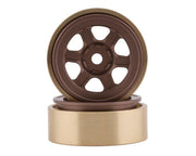 SSD RC 00440 Aluminum / Brass 1.0" Bronze Challenger Beadock Crawler Wheels 2