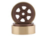 SSD RC 00440 Aluminum / Brass 1.0" Bronze Challenger Beadock Crawler Wheels 2
