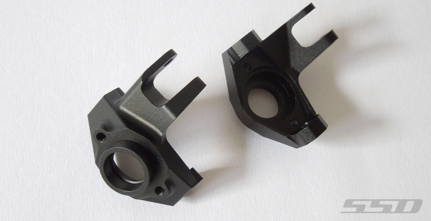 SSD RC 0144 Black Aluminum SCX10II Pro Knuckles