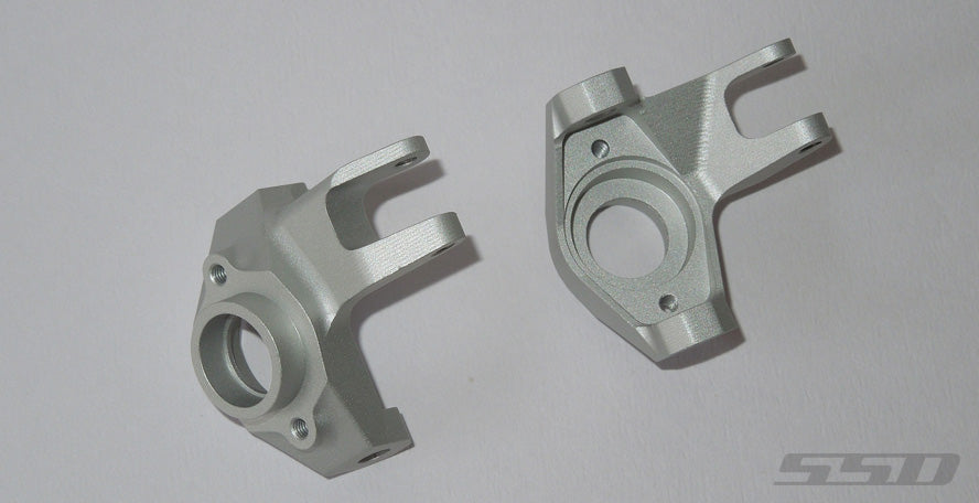 SSD RC 0148 Silver Aluminum SCX10II Pro Knuckles