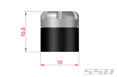SSD RC 11 Red Scale Locking Hubs