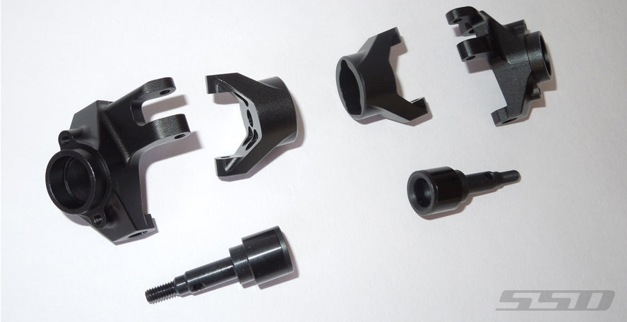 SSD RC 245 Black Front Portal Axle Delete Kit for TRX-4