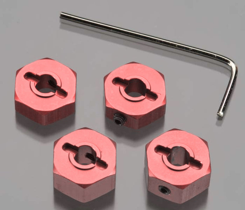 ST Racing Concepts ST3654-14R 14mm Clamp Style Red Aluminum Hex for Stampede 4 Pack