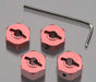 ST Racing Concepts ST3654-14R 14mm Clamp Style Red Aluminum Hex for Stampede 4 Pack