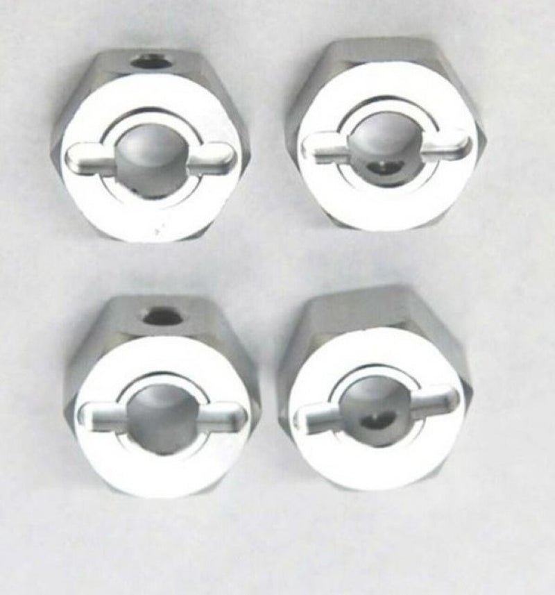 ST Racing Concepts ST3654-14S 14mm Clamp Style Silver Aluminum Hex for Stampede 4 Pack